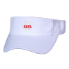 White Sport Visor with Alta Snowflake